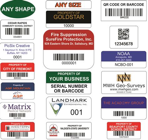 asset tags for equipment
